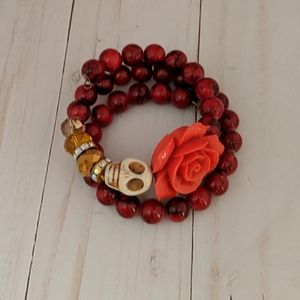 Sugar skull bracelet